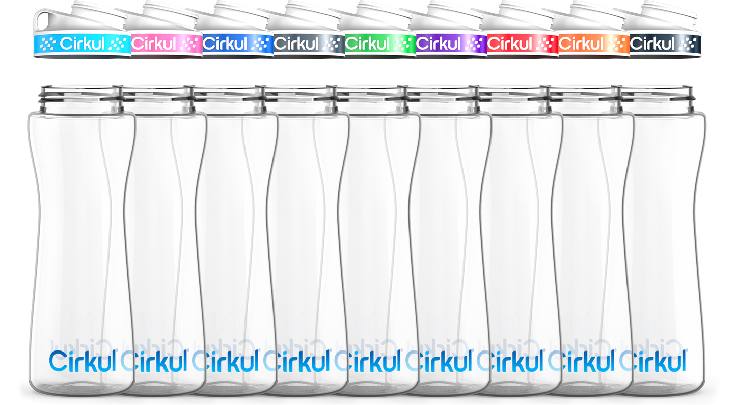 Custom 22oz. Plastic Bottle & Comfort Grip Lid